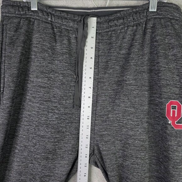 Mens Campus Heritage Gray Oklahoma University Sweatpants Drawstring Polyester XL - Picture 6 of 10